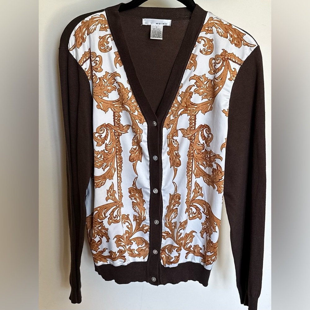 ELEGANT cardigan WD.NY sz lg